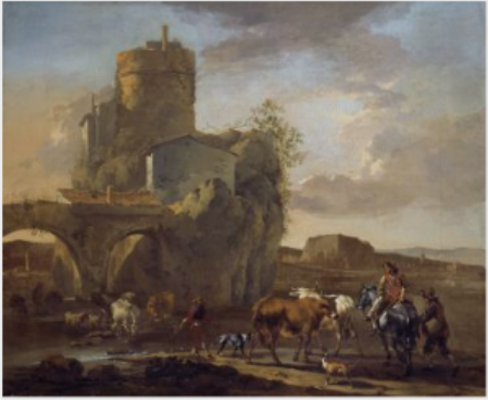 An Italianate Landscape, 1660, Nicolaes Pieterszoon Berchem