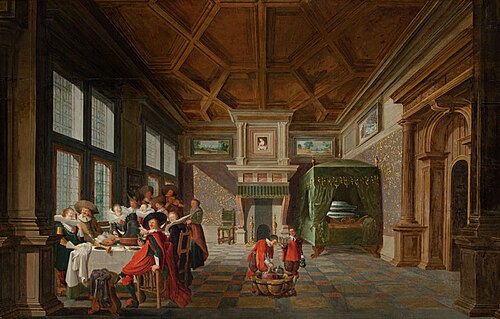 The Interior of a Palace, 1648, Dirk van Delen