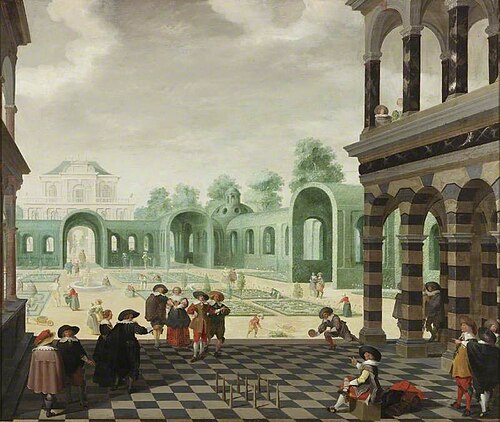 A Dutch Garden Scene, 1636, Dirk van Delen