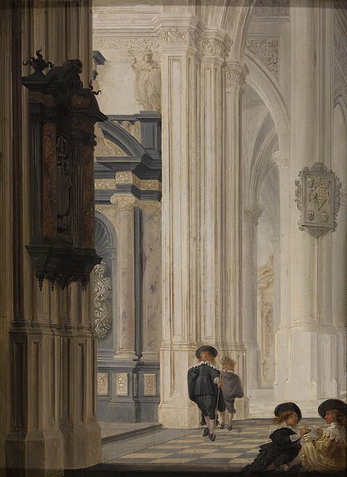Interior of Church, 1635, Dirck van Delen