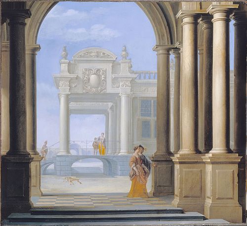The Entrance to a Palace, 1654, Dirck van Delen