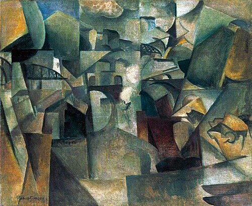Les ponts de Paris (Passy), 1912, Albert Gleizes