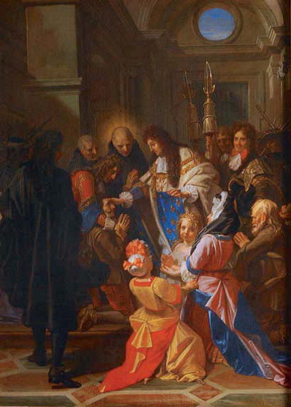 Louis XIV touchant les malades des écrouelles, 1690, Jean-Baptiste Jouvenet