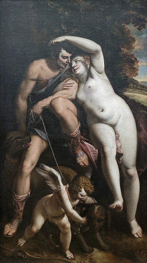 Venus and Adonis, 1560, Luca Cambiaso