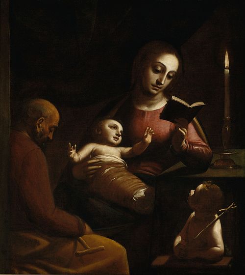 Holy Family with St John the Baptist, 1578, Luca Cambiaso