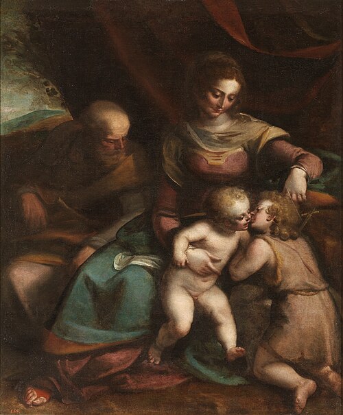 The Holy Family, 1551, Luca Cambiaso