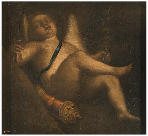 El Amor dormido, 1551, Luca Cambiaso