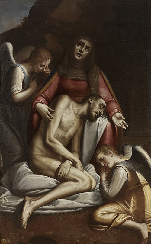 Pietà with Angels, 1575, Luca Cambiaso