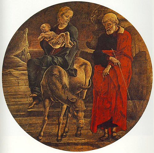 The Flight into Egypt, 1474, Cosmè Tura