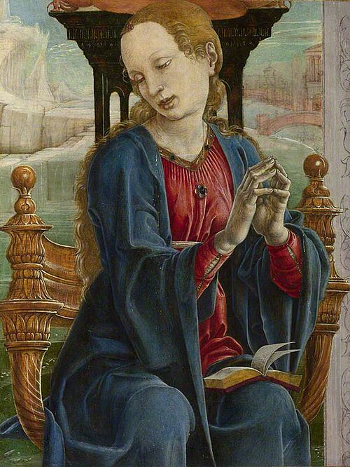 The Virgin Annunciate, 1477, Cosmè Tura