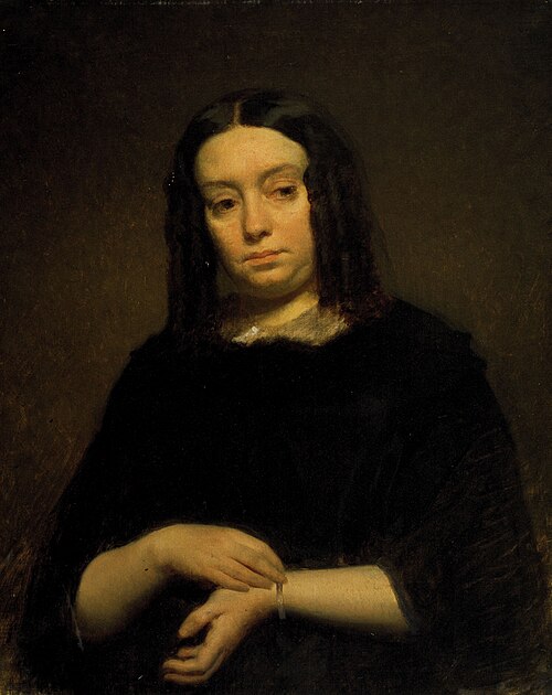 Portrait de la femme de l'artiste Félix De Vigne, , Lievin De Winne