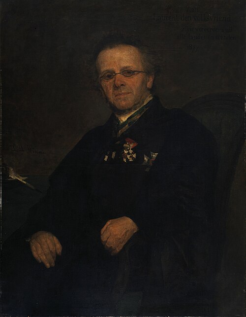 Portrait du professeur François Laurent, 1877, Lievin De Winne