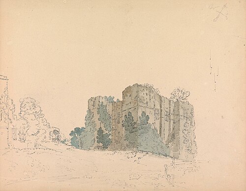 Mettingham Castle, 1790, Thomas Girtin