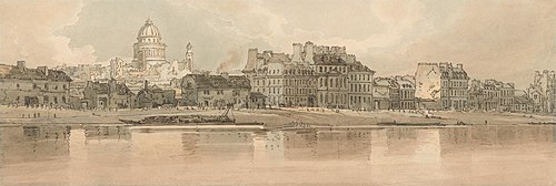 View of the Pantheon from the Arsenal, 1802, Thomas Girtin