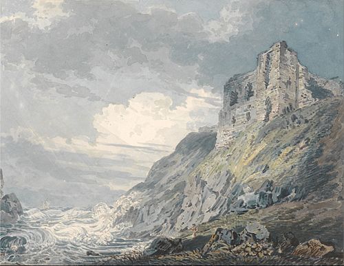 Findlater Castle, Banff, 1792, Thomas Girtin