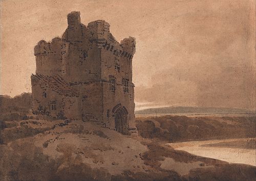 A Border Tower, , Thomas Girtin
