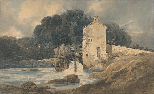 The Abbey Mill, Knaresborough, 1801, Thomas Girtin