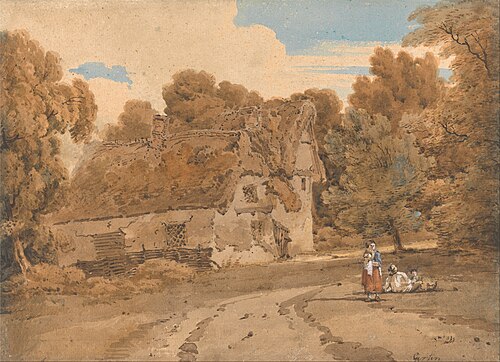 Turver's Farm, Wimbish, Essex, 1799, Thomas Girtin
