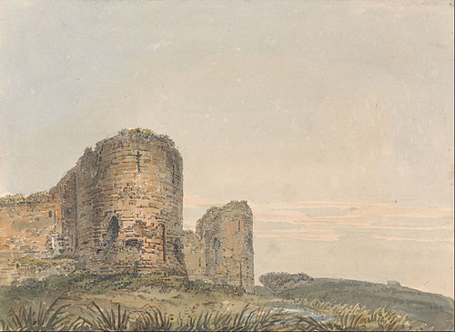 Pevensey Castle, Sussex, 1795, Thomas Girtin