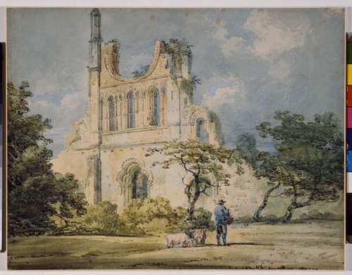 Byland Abbey, Yorkshire, 1796, Thomas Girtin