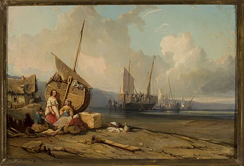 Seaside, 1835, Eugène Isabey