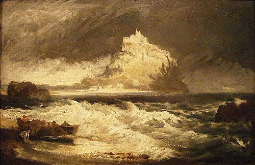 Mont Saint-Michel, 1880, Eugène Isabey