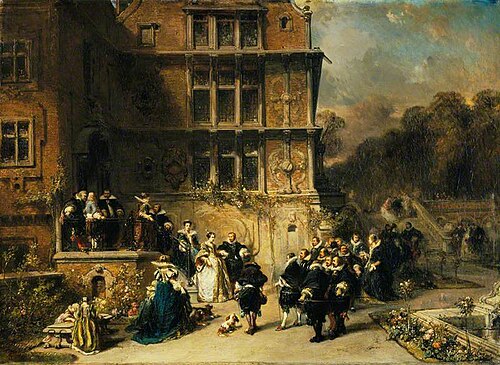 Court Reception at a Château, 1851, Eugène Isabey