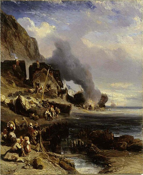 Les pêcheurs, 1900, Eugène Isabey