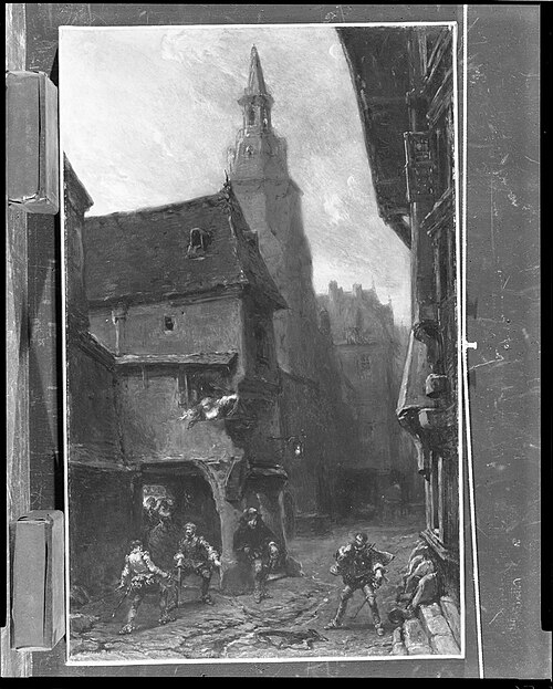The Duel, , Eugène Isabey