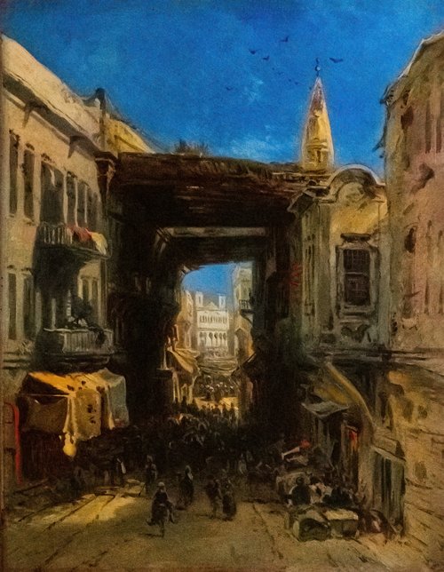Rue dans la casbah d'Alger, 1830, Eugène Isabey
