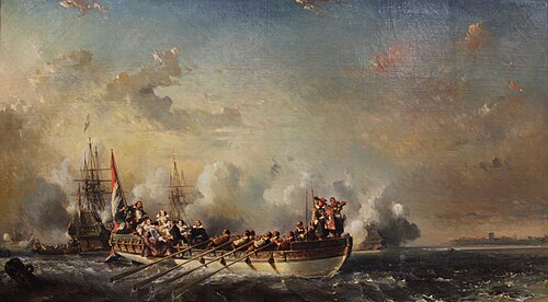 L'embarquement de l'Amiral Ruyter, 1850, Eugène Isabey