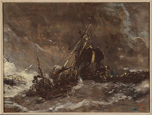 Naufrage, 1843, Eugène Isabey