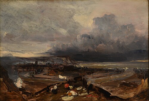 Le Port de Dieppe, 1842, Eugène Isabey