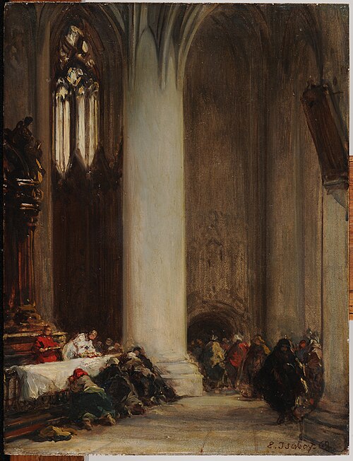 La Communion, , Eugène Isabey