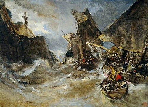 The Entrance into Port, 1865, Eugène Isabey