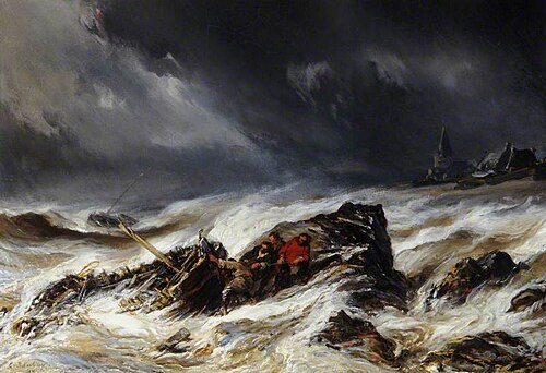 The Wreck, 1860, Eugène Isabey