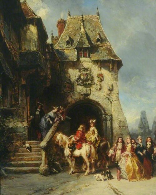 Une visite au château, 1862, Eugène Isabey