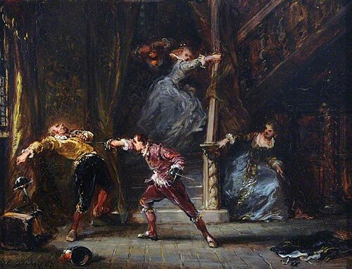 The Duel, , Eugène Isabey
