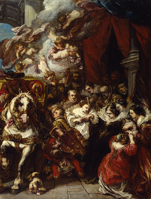 The Departure of Elisabeth of France for Spain, 1858, Eugène Isabey