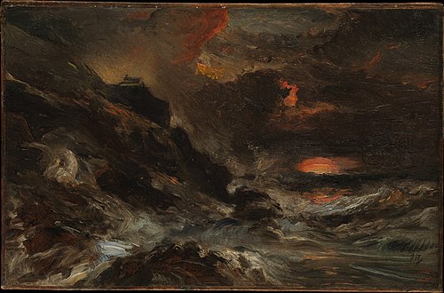 A Storm off the Normandy Coast, 1855, Eugène Isabey