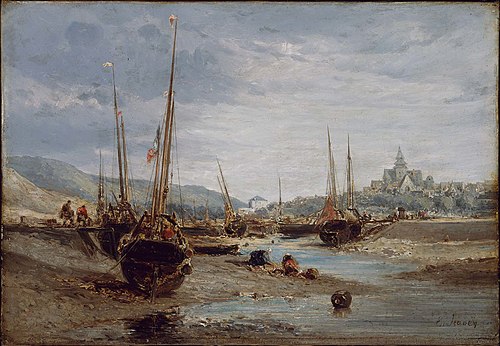 Harbor View, 1850, Eugène Isabey
