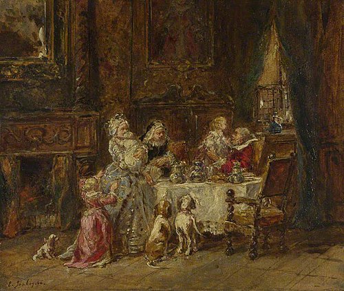 Grandfather's Birthday, 1866, Eugène Isabey