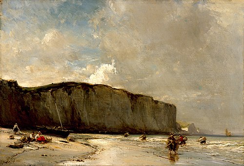 View Along the Norman Coast, 1852, Eugène Isabey
