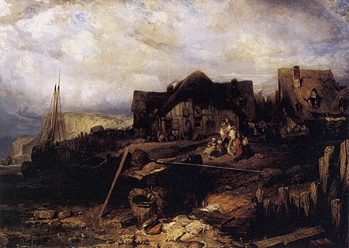 Plage à marée basse, 1829, Eugène Isabey
