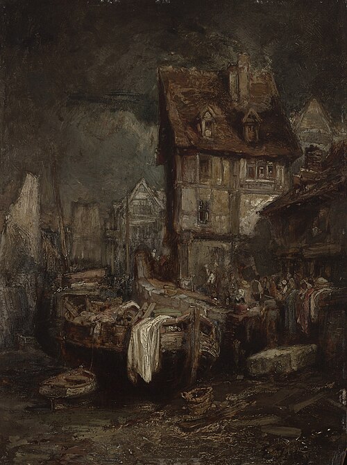 Intérieur d’un Port (Waterfront Market), 1837, Eugène Isabey