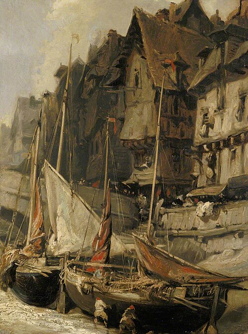 Port scene, 1830, Eugène Isabey