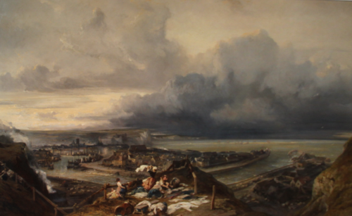 Vue de la ville et du port de Dieppe, 1842, Eugène Isabey