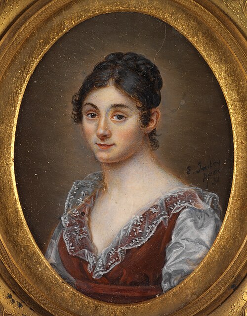 Portrait Bust of a Young Woman, 1831, Eugène Isabey
