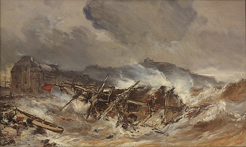 Shipwreck, 1852, Eugène Isabey