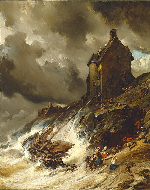 The Wreck, 1854, Eugène Isabey